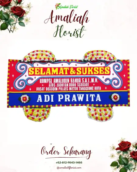 Papan Bunga Ucapan Selamat Margoluwih